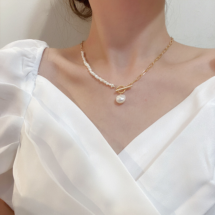 Pearl Trim Chain - 100% натуральный пресноводный жемчуг в стиле