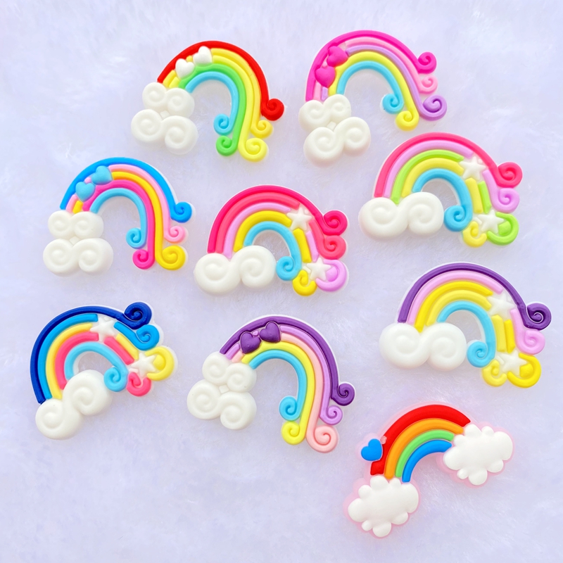 Embellishment Glue Craft - 10/20 шт. симпатичный Радужный ПВХ гибкий