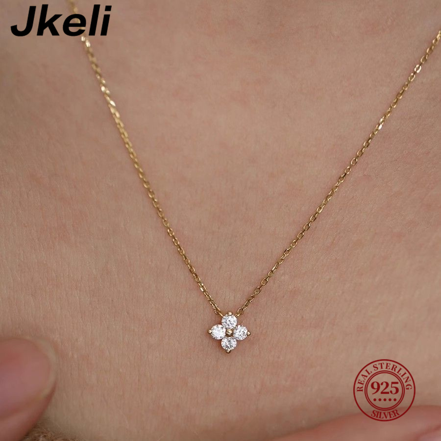 Jkeli, колье из стерлингового  – обзор и цена Pearl Trim Chain